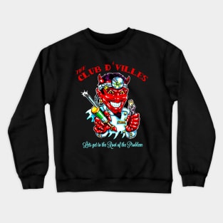 Illutration of Dentist Devil Crewneck Sweatshirt